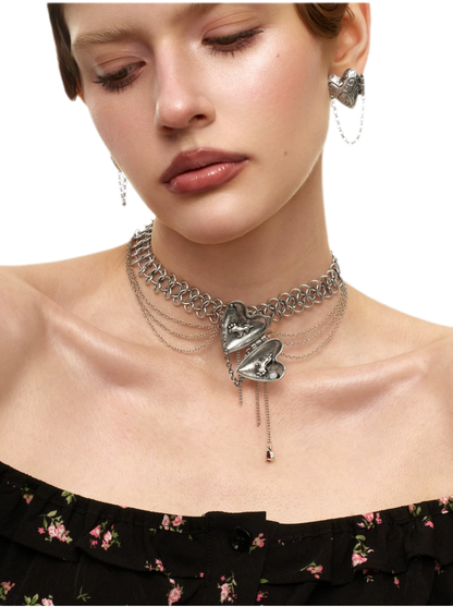 Vintage Heart Pendant Necklace