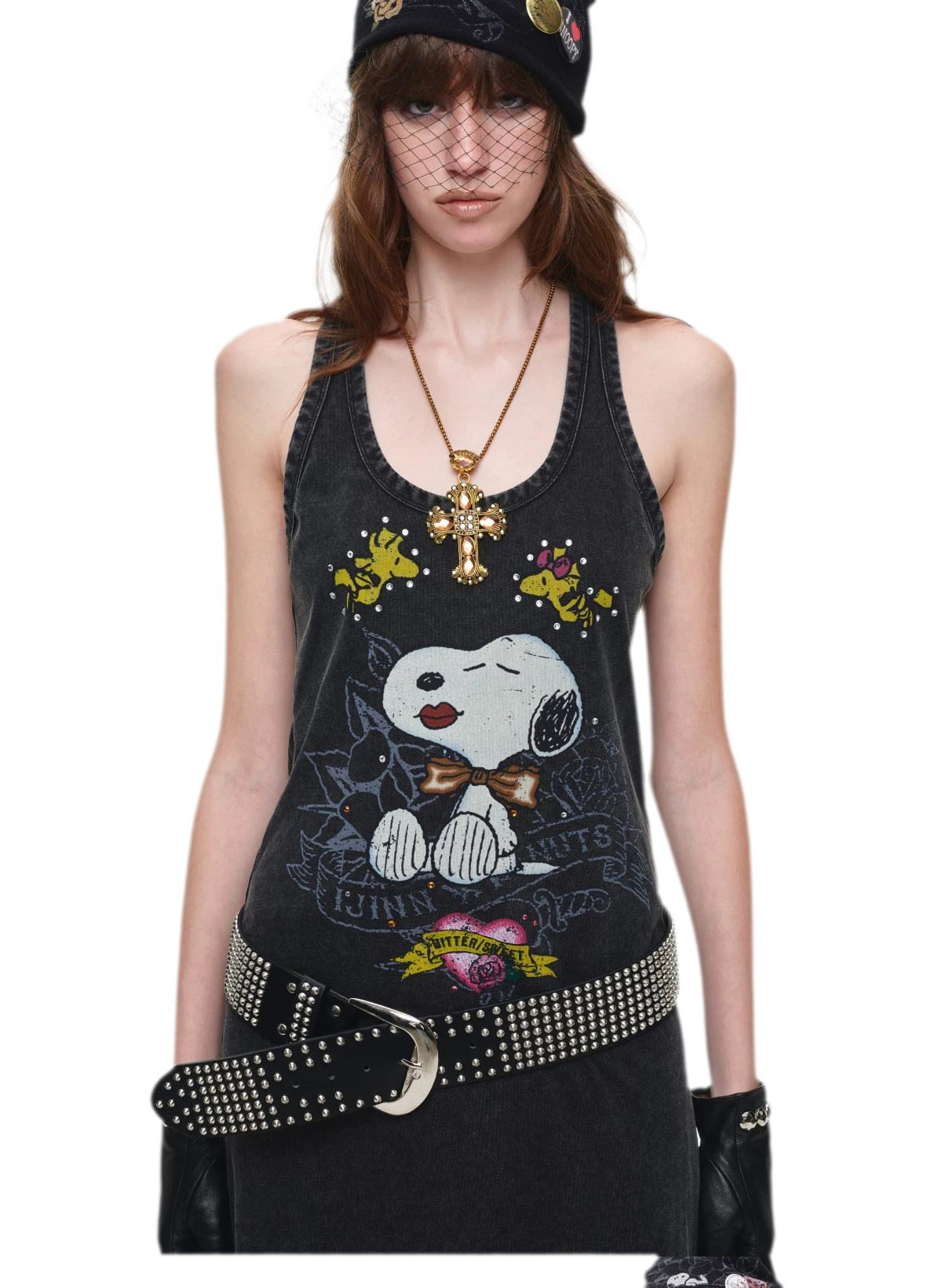 Washed Print Tank Dress