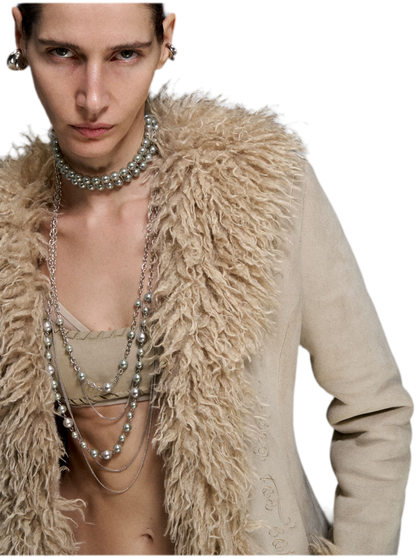 Silver Pearl Layered Necklace