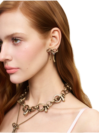 Vintage Bow Choker Necklace