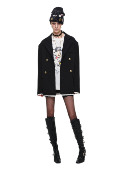 Oversized Faux Layer Blazer