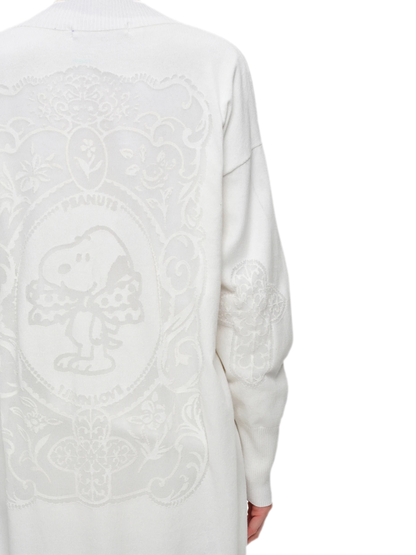 Burnout Frame Knit Cardigan