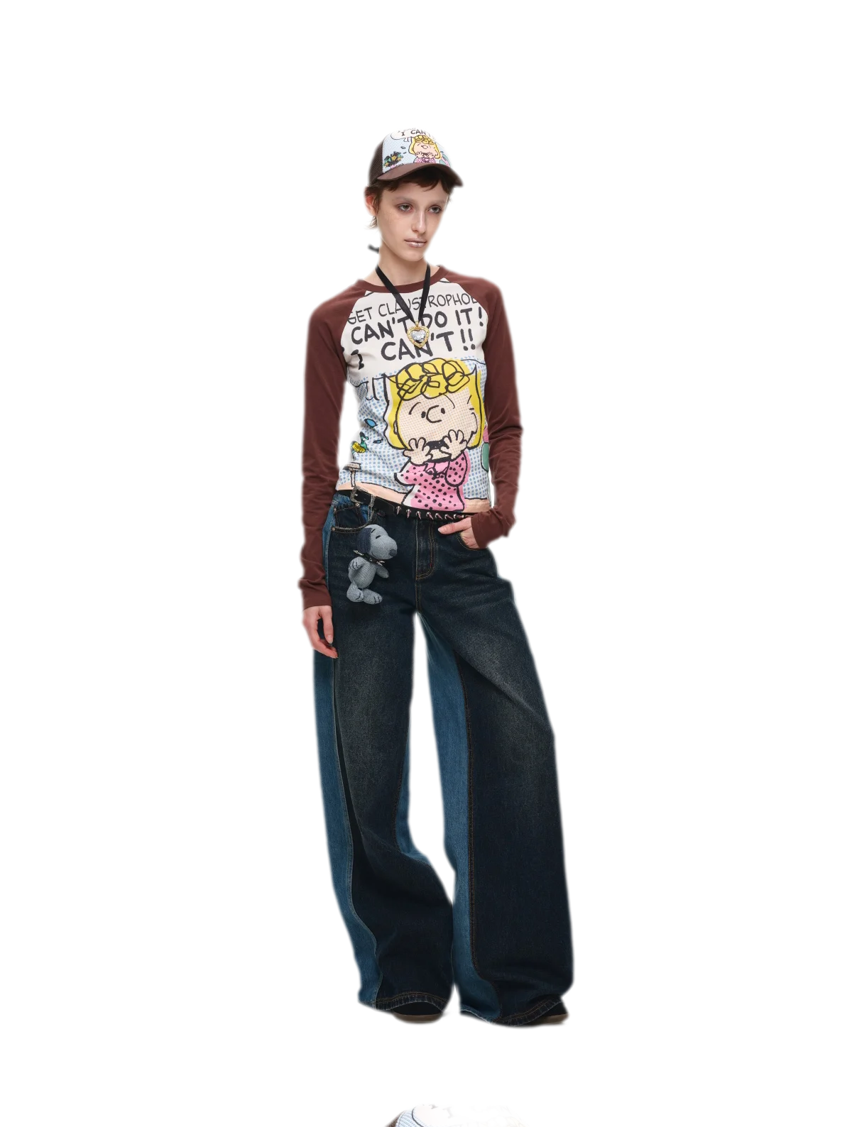 Contrast Raglan Graphic T-Shirt