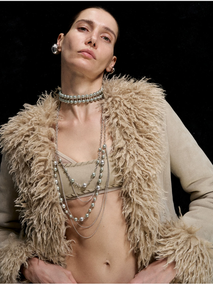 Silver Pearl Layered Necklace