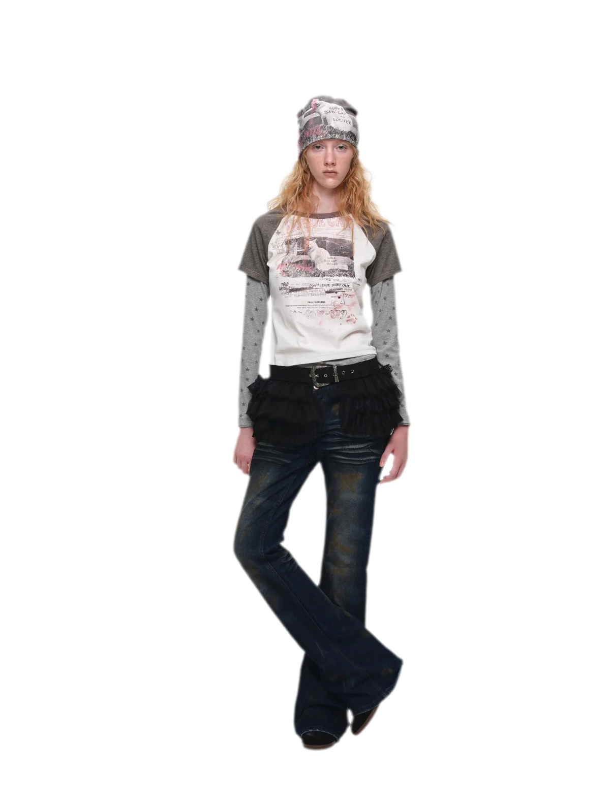 Graphic Color-Block Raglan T-Shirt
