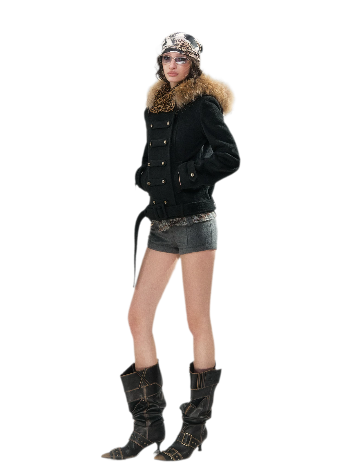 Wool Belted Hooded Coat — 갤러리에서 이미지 7번 불러오기