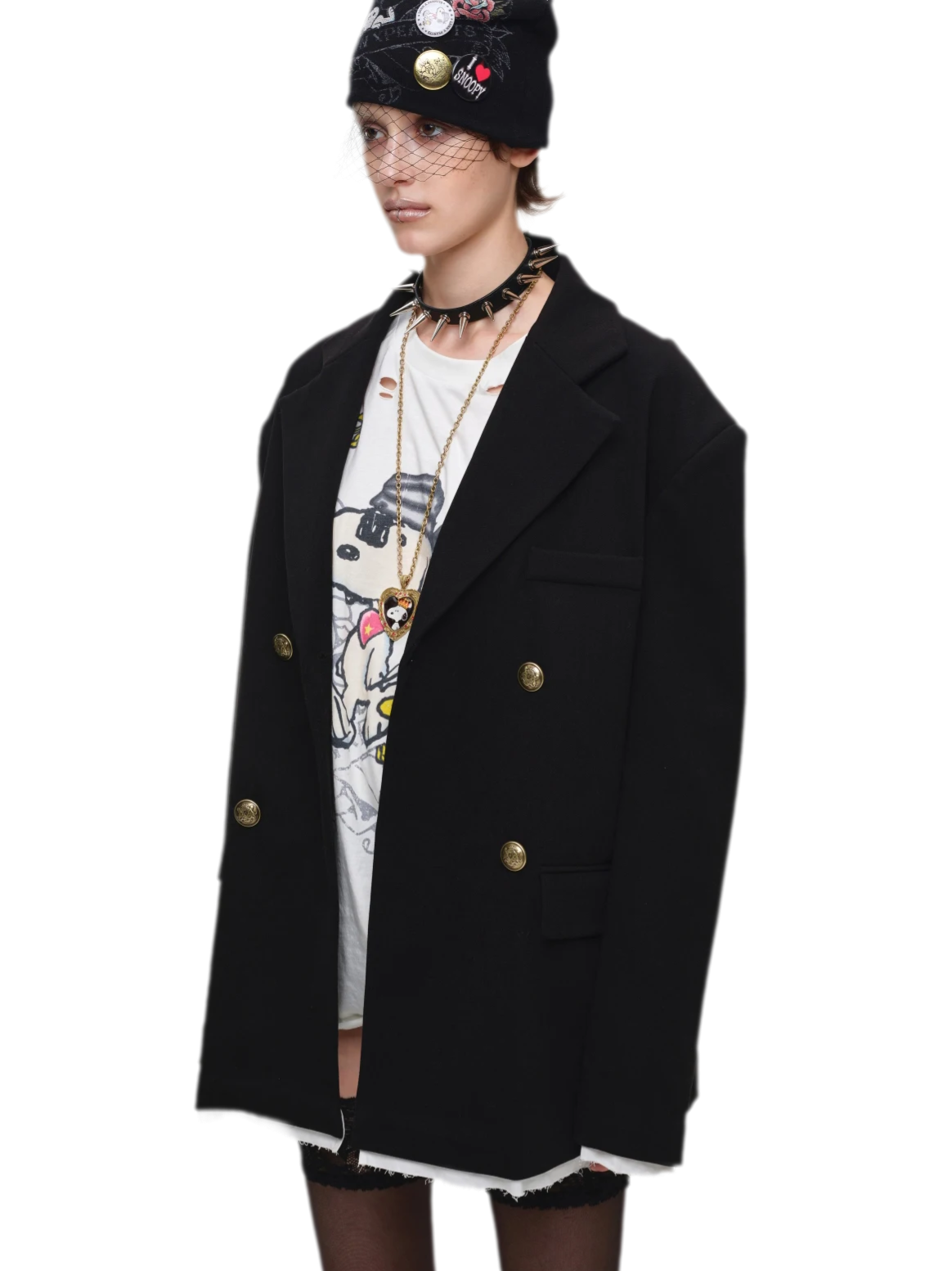 Oversized Faux Layer Blazer