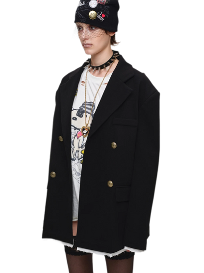 Oversized Faux Layer Blazer