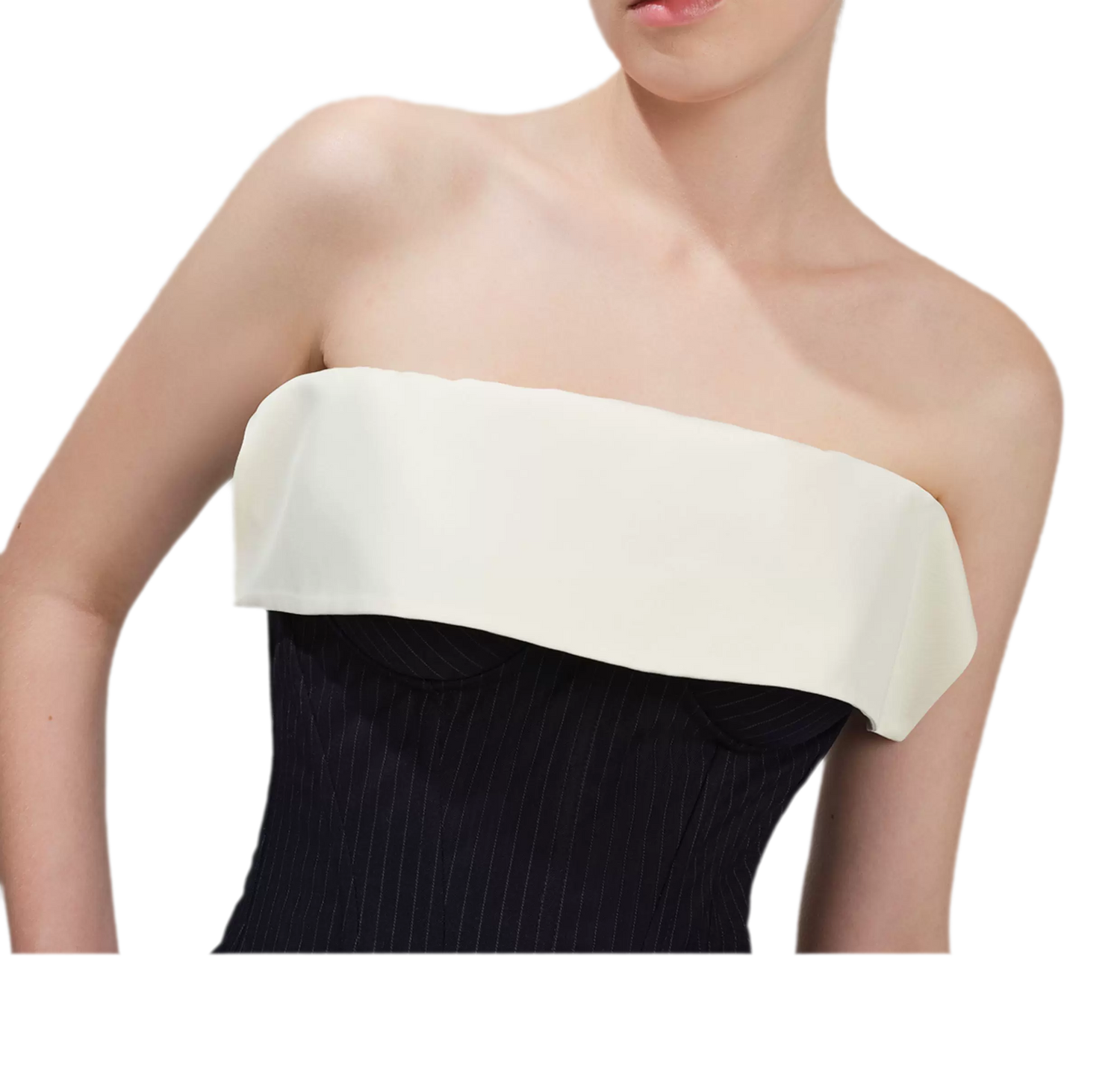 Ruffled Boned Corset Bustier