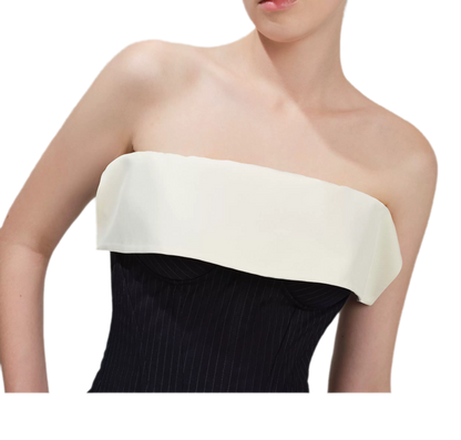 Ruffled Boned Corset Bustier