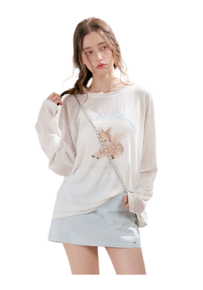 Hand-Painted Deer Shirt