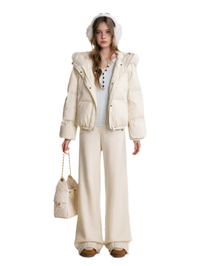 Puffer Hooded Down Jacket