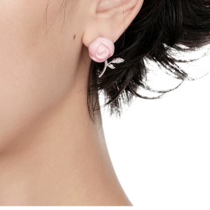 Ceramic Rose Jewelry Set