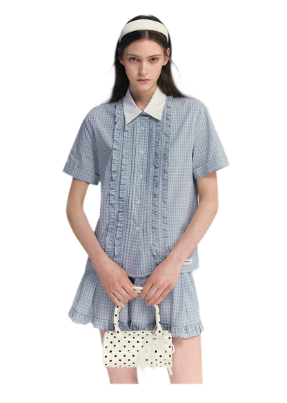 Blue Plaid Set