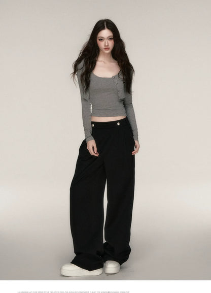 Napoleon Wide-Leg Suit Trousers