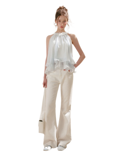 Embroidered Flared Jeans