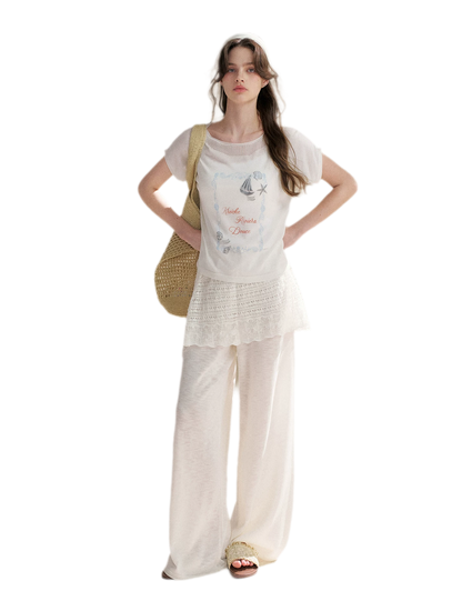 Tencel Linen Knit Pants