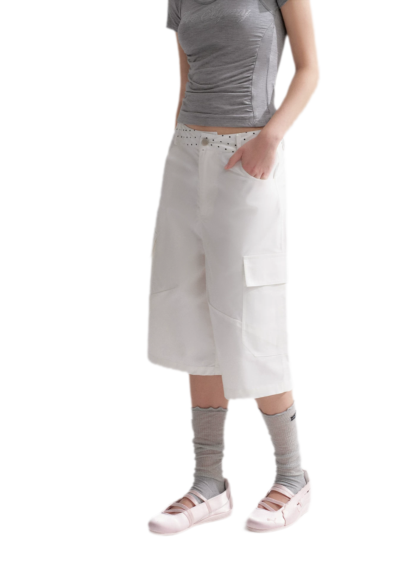 Polka Dot Cargo Jeans