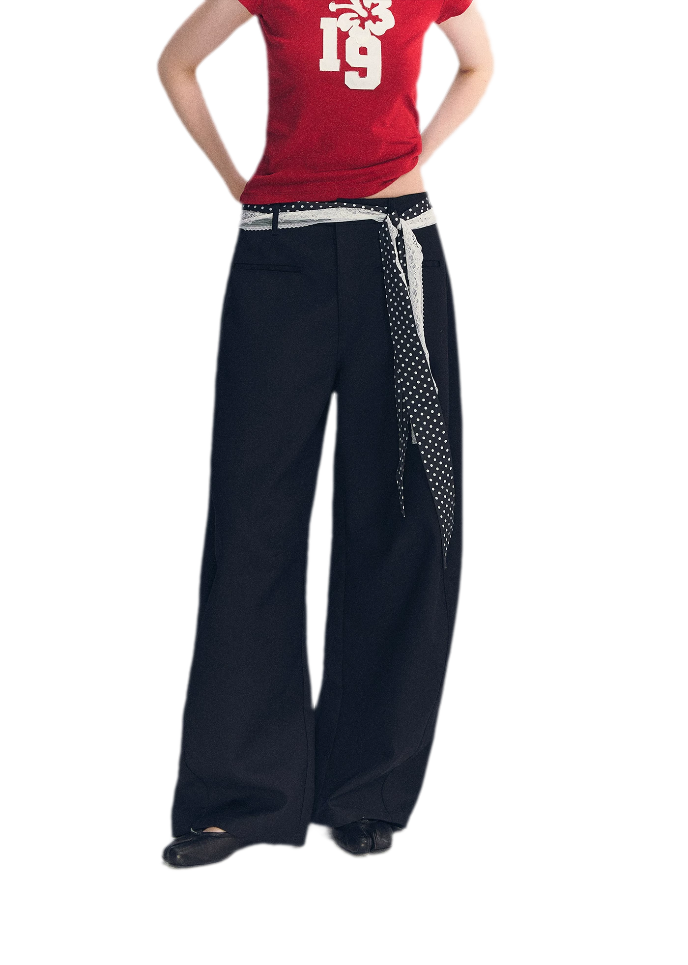 Lace Belt Pants