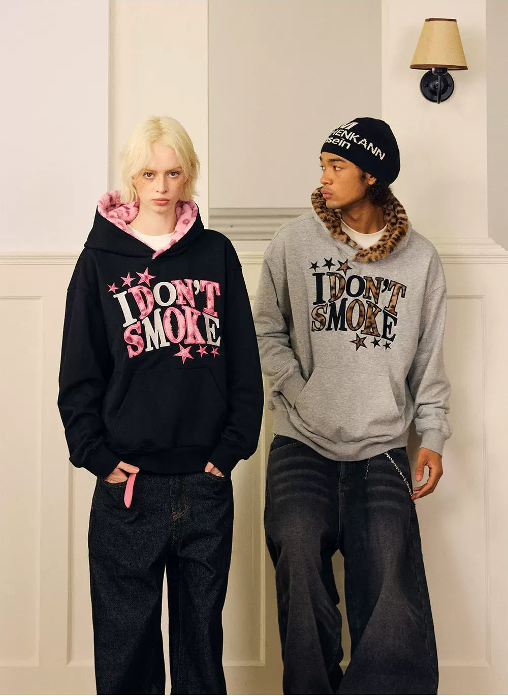 Fleece Faux-Fur Appliqué Hoodie