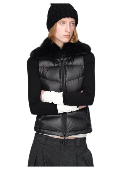 Gilet matelassé en duvet brillant
