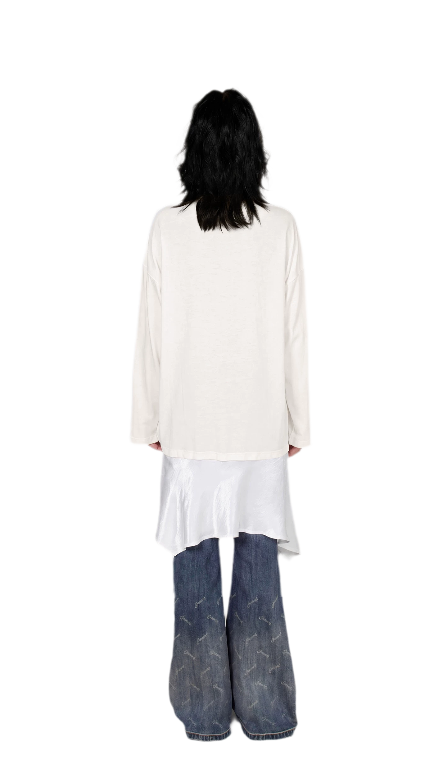 Acetate Layered Hem Dress