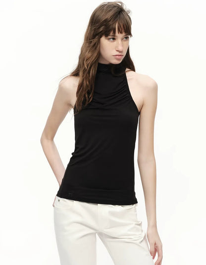 Modal Halter High Neck Tank