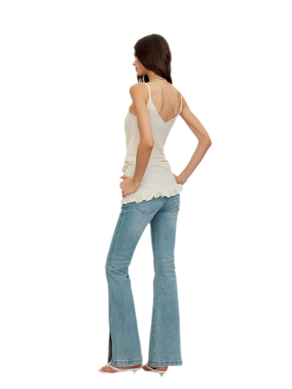 Lace Ruched Camisole Dress