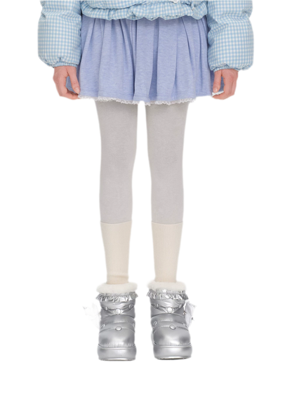Plush Trim Platform Snow Boots