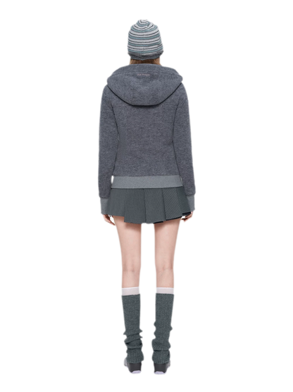 Soft Fleece Slim-Fit Hooded Jacket
