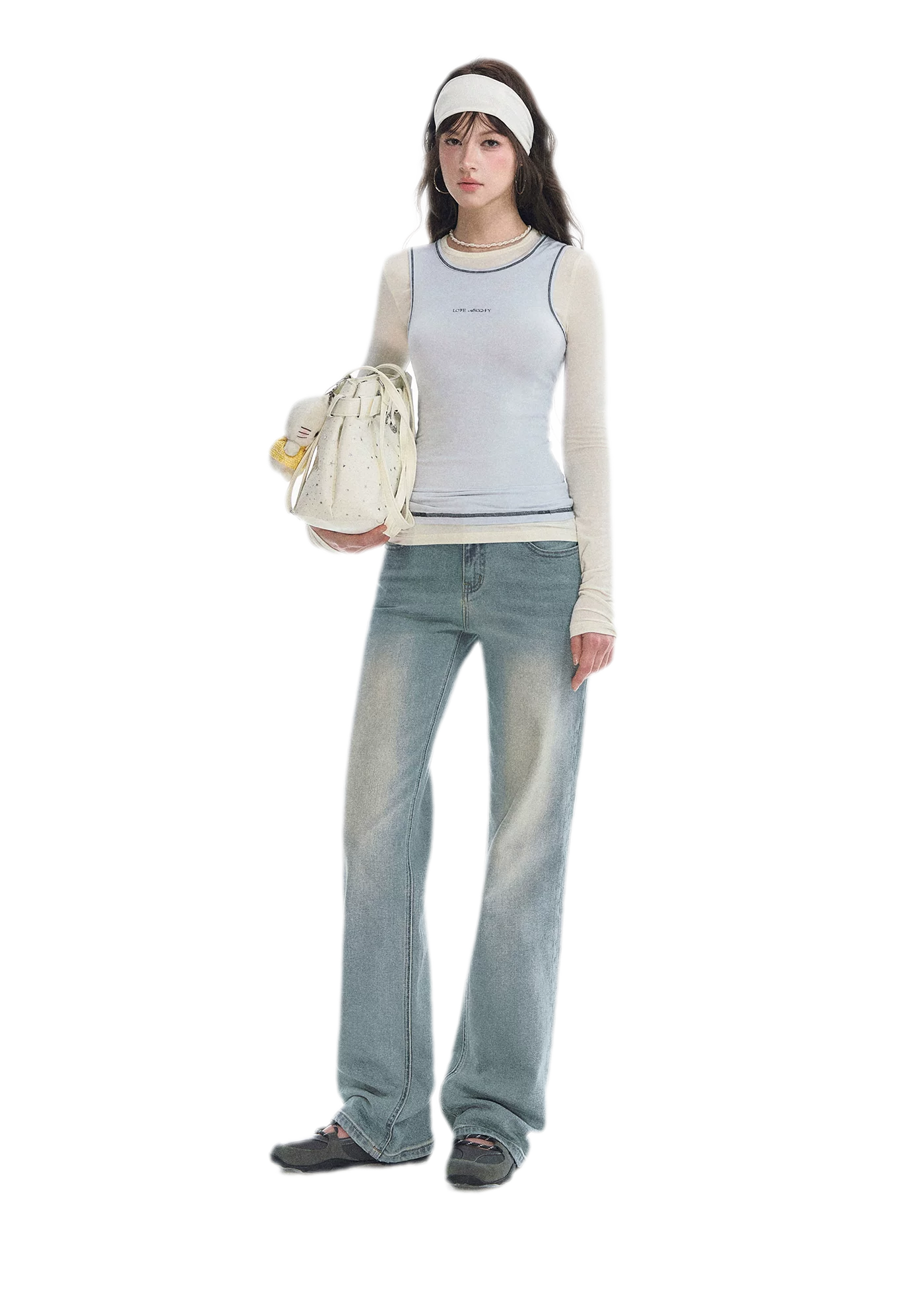 Contrast Trim Layered T-Shirt
