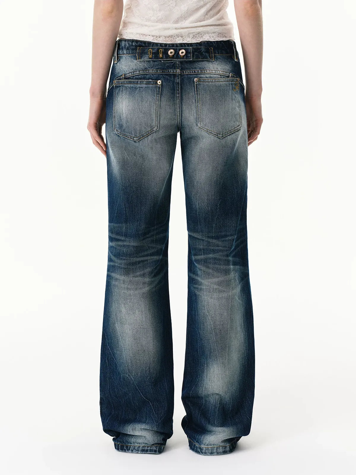 Low-Rise Straight Jeans