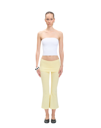 Capri Foldover Flare Pants