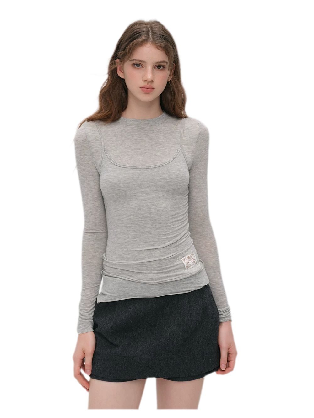 Cashmere Layered Fitted T-shirt