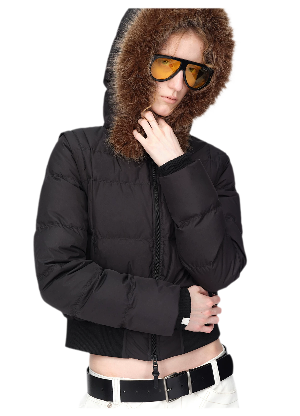 Perlmuttglänzende Steppdaunenjacke