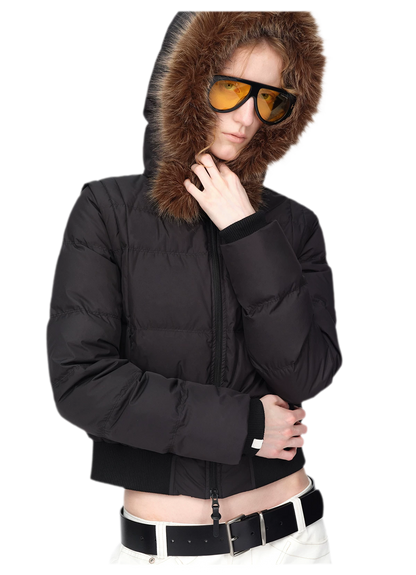 Perlmuttglänzende Steppdaunenjacke