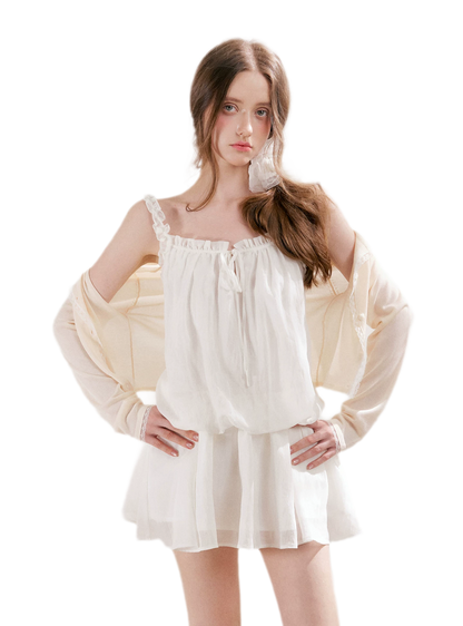 Lace Trim Cardigan