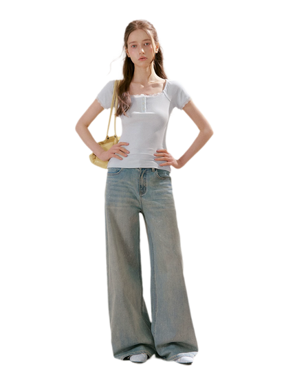 Lace Trim Tee