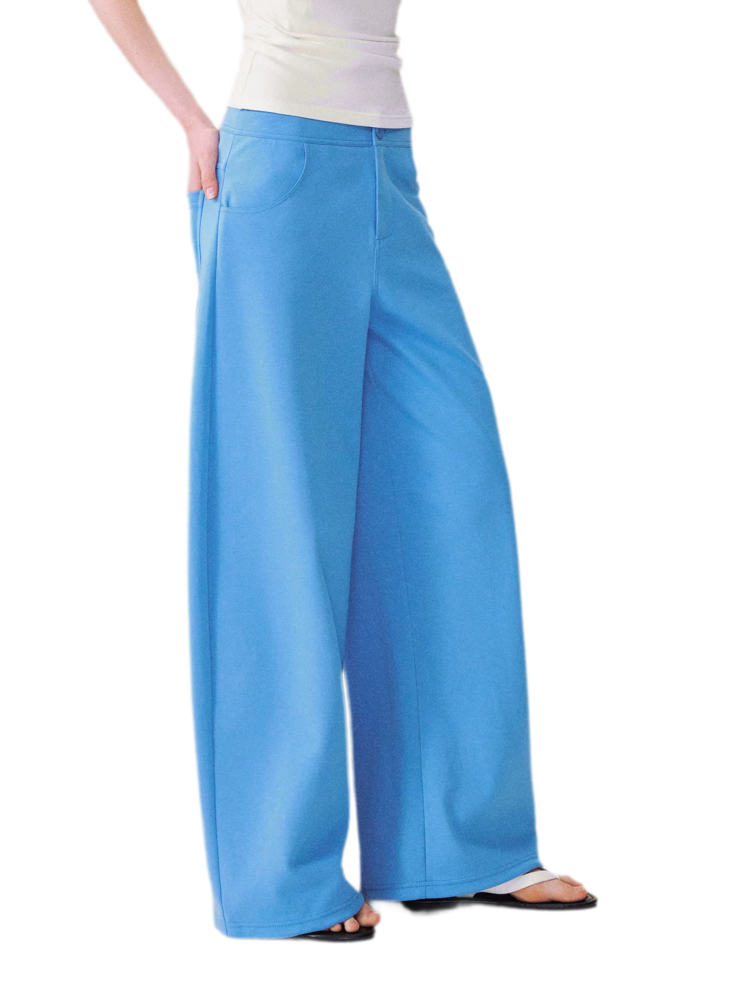 Asymmetric Off-Shoulder Tee Pants Set