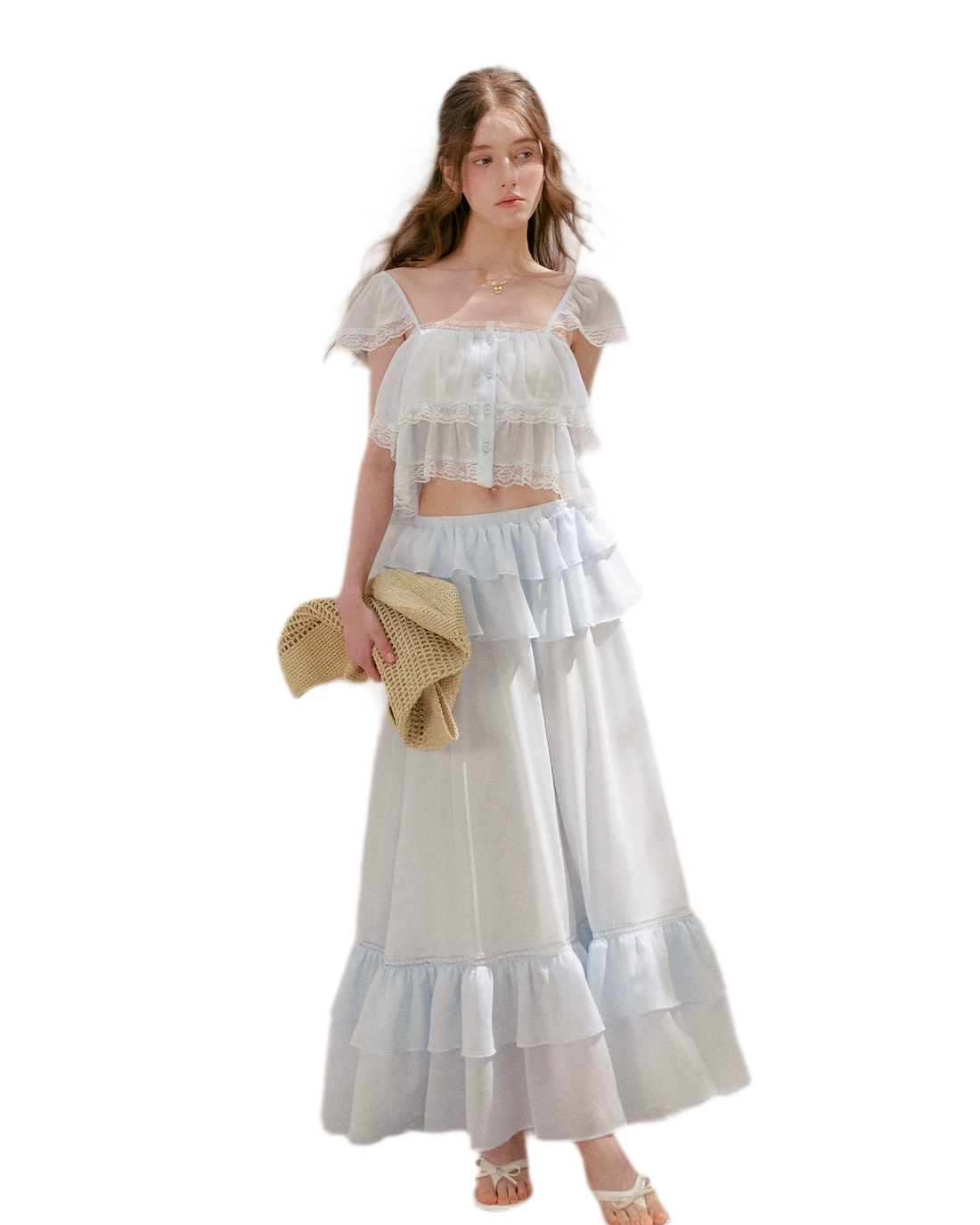 Romantic French Lace Two-Piece Set