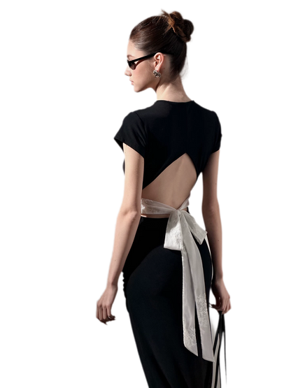 Keyhole Backless Dress