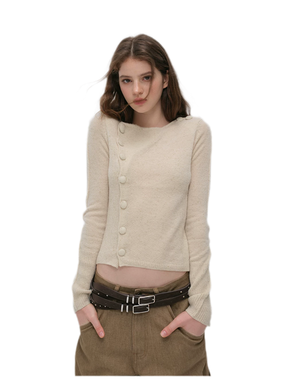 Metallic Textured Knit Cardigan