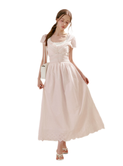 Lace V-Neck Dress