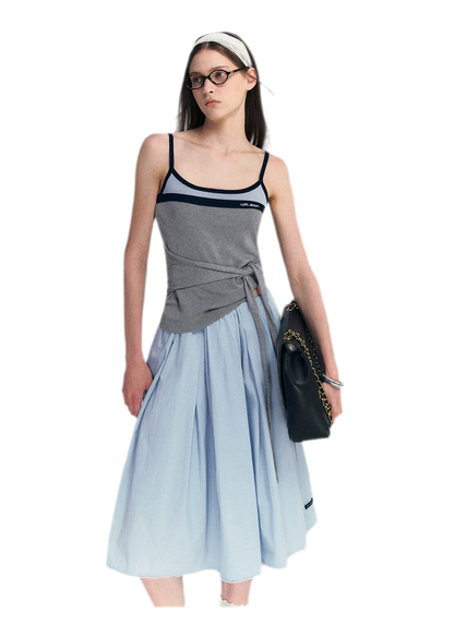 Lyocell Contrast Tie Cami