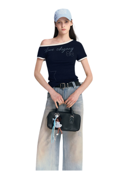 Lyocell Off-Shoulder Tee