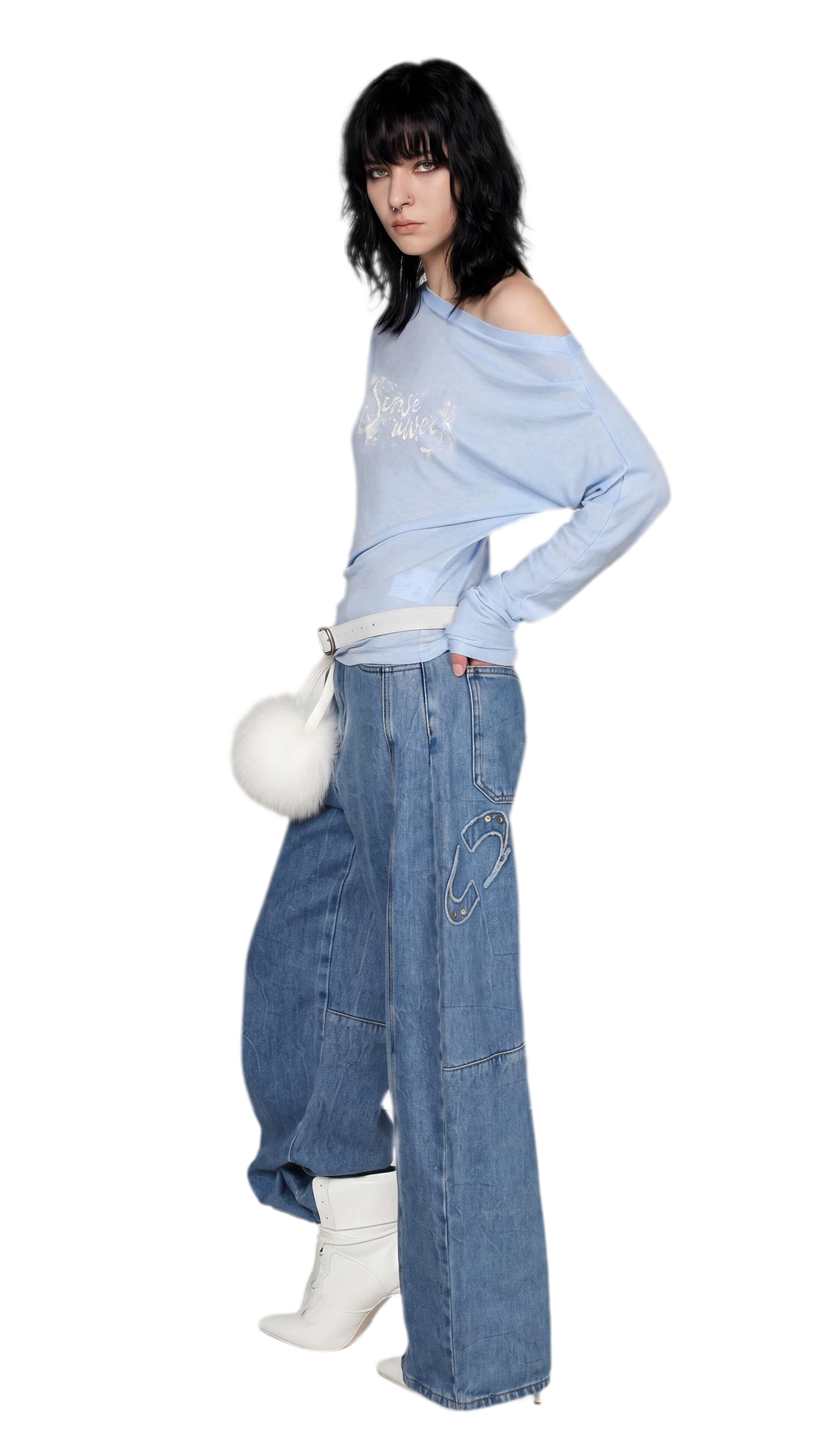 Pleated Off-Shoulder Top