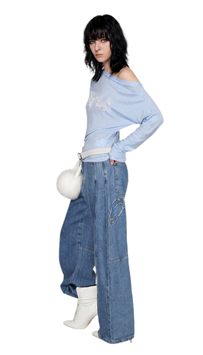 Pleated Off-Shoulder Top