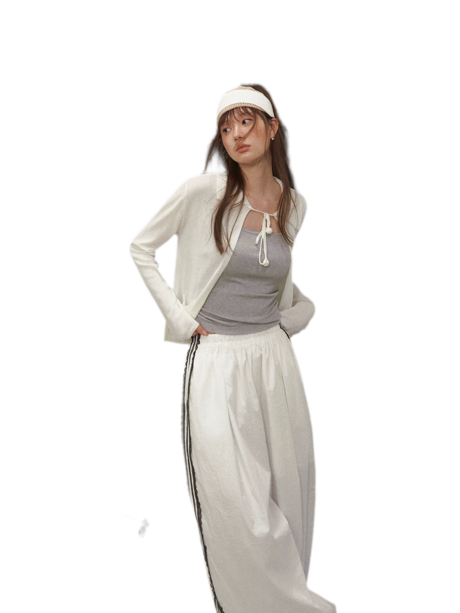 Tie-Front Knit Cardigan