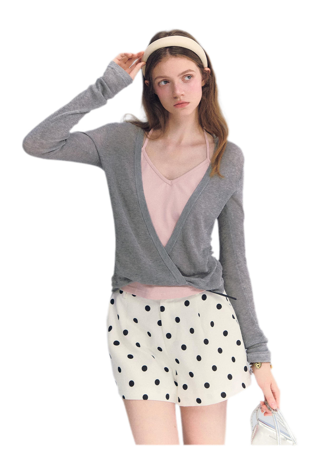 Lyocell Faux Two Knit