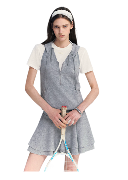 Hooded Romper Dress